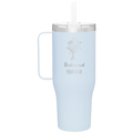Personalized Bridesmaid with flowers 40 oz Tumbler Mug - Landfall