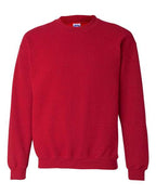 A red sweatshirt with long sleeves.