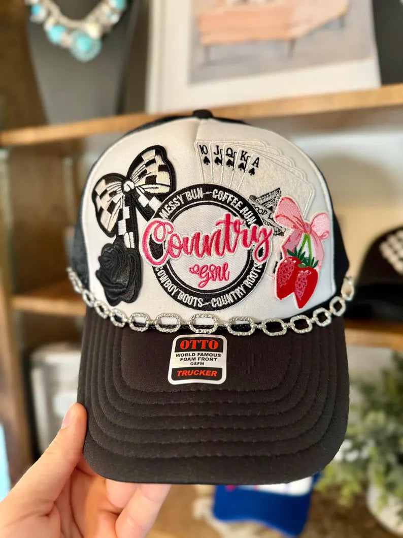 Build Your Own Custom Patch Trucker Hat - Solid Colored Hats Only